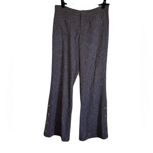 Anthropologie Elevenses Brighton Wide Leg Button Trousers